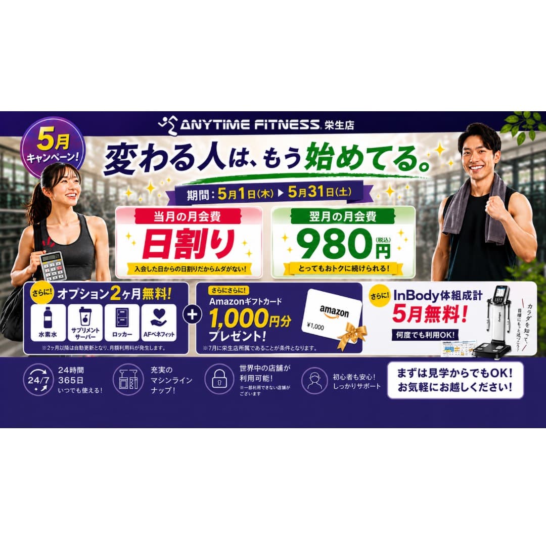 エニタイムフィットネス 栄生店の施設写真